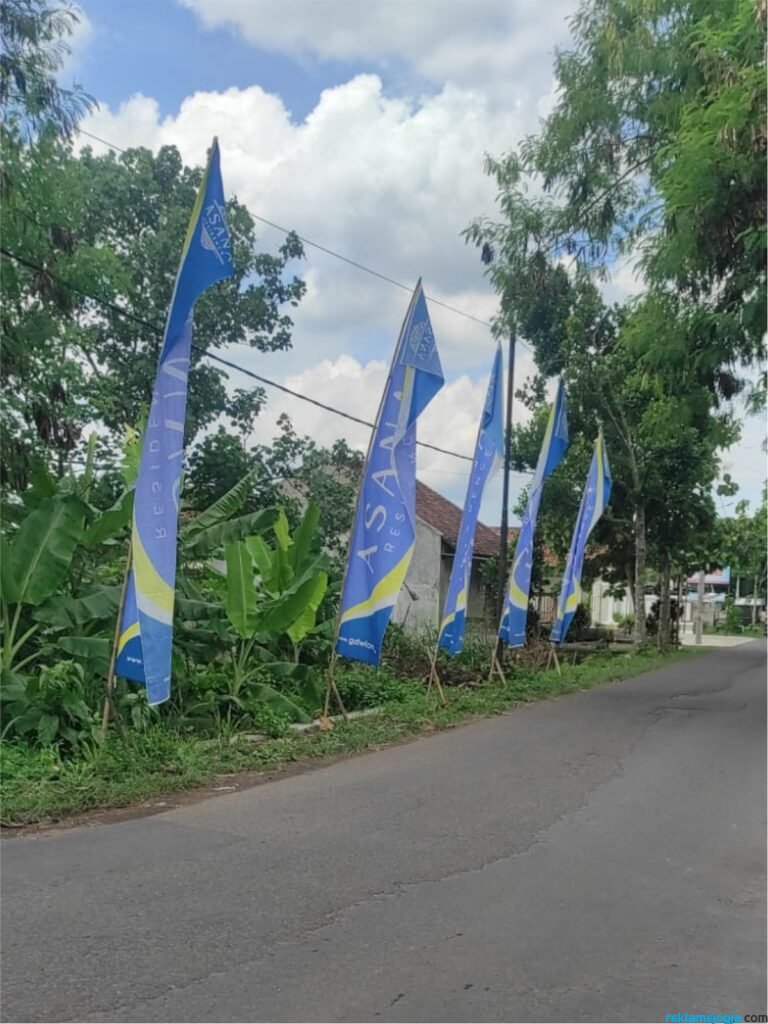 umbul umbul kain sablon